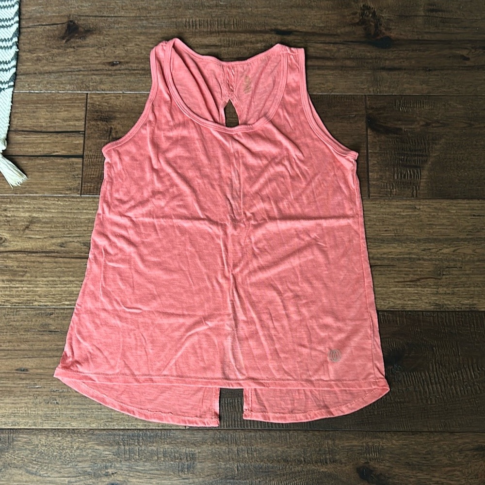 Coral Sleeveless Athletic Top
